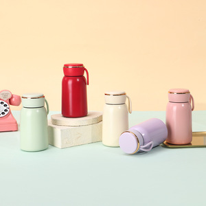 Modern Minimalist Solid Color Insulated Stainless Steel Tumbler Double Wall Vacuum Travel Cup Round Compact Design - Product Image 3