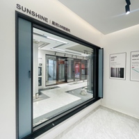 Ventanas Modernas de Aluminio con Aislamiento Térmico, Resistentes al Viento, con Vidrio Templado, Diseño de Persiana, Apertura Abatible, Estilo Energy Star para Exteriores