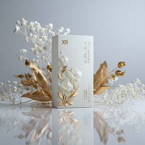 Scatola Regalo per Profumo in Carta Pietra Goffrata di Lusso Personalizzata con RFID e Codice QR per Interazione AR - Product Image 2