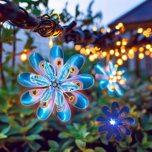Elegante Adorno Navideño con Luz LED Giratoria a Prueba <span class=keywords><strong>de</strong></span> Agua, Estacas Solares para Jardín, Luz <span class=keywords><strong>Solar</strong></span> para Jardín, Molinillo <span class=keywords><strong>de</strong></span> Viento - Product Image 4