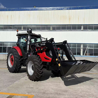 Tracteur agricole JINMA 160HP 180HP 200HP avec cabine de climatiseur et chargeur frontal au meilleur prix d'usine