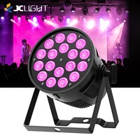 Projecteur LED PAR JC Indoor 18x10w RGBW 4 en 1 DMX activé par le son, éclairage de scène, mariage, club, éclairage LED Wash Parcan