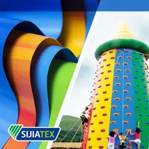 Đầy Màu sắc sijia PVC vải Inflatable tráng bạt cuộn cho Lạm Phát không thấm nước Polyester sáng tạo vải