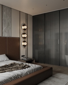 Juego de Muebles de Dormitorio de <span class=keywords><strong>Hotel</strong></span> Moderno con Cama Cómoda, Mesitas de Noche, Armario y Diseño Elegante - Product Image 2