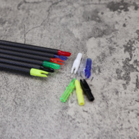 ID 6.2mm/0.246 "plusieurs encoches de flèche en plastique remplaçable tir à l'arc flèche insérer coups pour arbres de flèche en carbone accessoires de tir à l'arc