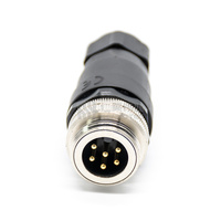 Connecteur circulaire mâle 7/8 "6 broches IP67 connecteur d'automatisation industrielle installable sur le terrain étanche
