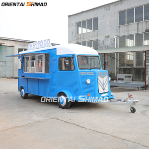 Food Truck Mobile Rétro pour Snacks, Légumes, Glaces, BBQ, Foodtruck Noir Bleu Vintage avec DOT CE ISO - Product Image 5