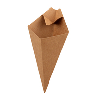 Printon 12oz 16oz papier kraft jetable imprimé personnalisé feux puce cône bulle gaufre frites tasses