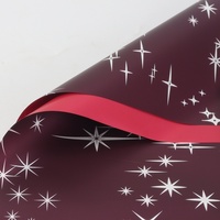 Vente directe fabricant – Papier d'emballage pour fleurs fraîches, style coréen, enduit Ouya, recyclable, imperméable, bicolore, avec feuille d'argent pour bouquets