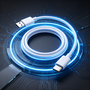 Flat Anti Tangle Charging Cable Durable Fast Charging <b>Cord</b> For IPhone Daily Charging - Product Image 1