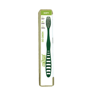 Brosse à dents en plastique rétro, Logo personnalisé, bon marché, en paille de blé, pour adulte, voyage - Product Image 3