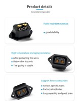 Connecteur en alliage de cuivre haute intensité JBoCnt DM60-2+5 pour batterie lithium de vélo électrique/moto électrique, anti-étincelle, signal 7 broches, nylon