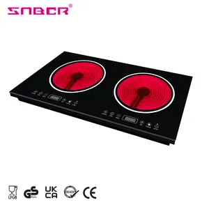 Smart Combined Infrared Cooker Electric Double Infrared Cooktop Intelligent 2 Electric Ceramic Stove For Paraguay Uruguay