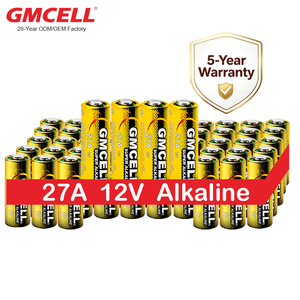 Paquete de 50 pilas alcalinas A27 de 12 V, batería de 12 voltios y 27 A, LR27A para timbre, abridores de puertas de garaje - Product Image 1