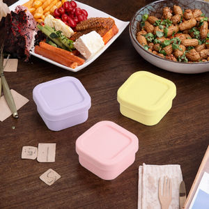 Contenedor de Alimentos Rectangular de Silicona para Bebés, Caja de Almacenamiento de Alimentos Congelados o Frescos para Niños - Product Image 4