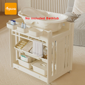 Fasciatoio Stabile per Neonati con Capacità di Carico di 75 kg, Tavolo da Bagno e Lettino per Neonati - Product Image 1