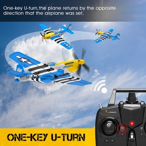 VOLANTEX <span class=keywords><strong>P51D</strong></span> Mustang 76105 Avion de Chasse RC 4 Canaux 6 Axes Gyroscopiques Modèle RTF Télécommandé Jouet Avion RC Cadeau - Product Image 5
