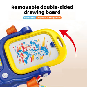 Papan gambar <span class=keywords><strong>2</strong></span> in 1 3d anak-anak, papan gambar stereoskopik membawa kursi mainan permainan pendidikan papan lukis anak - Product Image 3