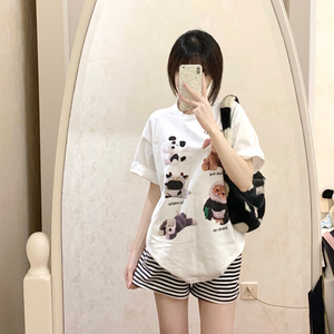 ชุดนอนสำหรับใส่อยู่บ้านสำหรับผู้หญิงชุดชุดนอนขาสั้นสีขาว<span class=keywords><strong>5</strong></span>ลายน่ารักสำหรับสัตว์เลี้ยง - Product Image 5