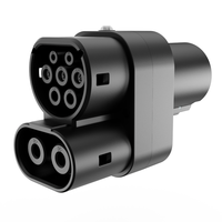 Adaptador LYixr Nuevo de NACS a CCS2 Tipo 2 para Vehículos Eléctricos Europeos, para XC40, Polestar 2, Audi E-Tron, Portátil, Nivel 2, IP65