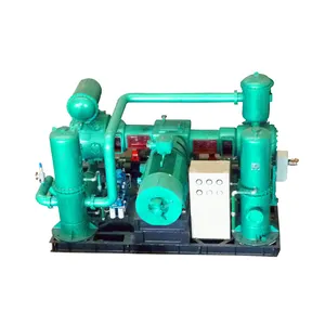 Compressor de hidrogênio reciclável sem óleo alternativo horizontal com motor diict4 de dupla ação de 1-2 estágios à prova de óleo