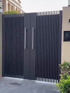 Bền Vật Liệu Hợp Kim Nhôm Gấp Cổng Biệt Thự Hiện Đại Trung Quốc Phong Cách Đu Trượt Có Thể Thu Vào Vườn Biệt Thự Đường Vào Cửa - Product Image 6