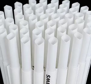 Biodegradable PLA White <strong>Straws</strong> Food Grade Disposable <strong>Straws</strong> for Party Restaurant Supplies - Product Image 3
