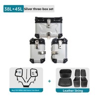 Porte-bagages arrière pour moto en alliage d'aluminium Infinite 525/500DS avec boîte latérale et capacité de 38L
