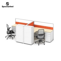 Panneaux de séparation pour poste de travail en bureau, structure métallique, design modulaire, bureau pour équipe, SpaceUnited