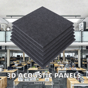 Panneaux acoustiques modernes de haute qualité, panneaux décoratifs absorbants le son, 100% fibre de polyester, design graphique - Product Image 2