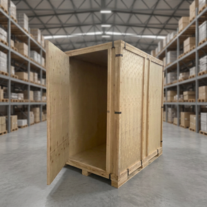 Eco-Friendly Premium Foldable Stackable Wooden Plywood Shipping <b>Crate</b> Heavy Duty Logistics Storage Box Custom Logo OEM ODM - Product Image 1