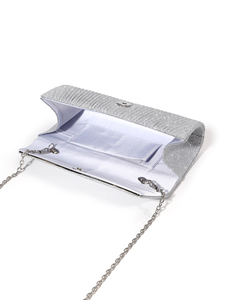 Bell Fashion Waterproof Magnetic Closure Shiny Pleated Handheld <b>Clutch</b> Evening Crossbody Bag for Women Chain <b>Wedding</b> Luxury - Product Image 6