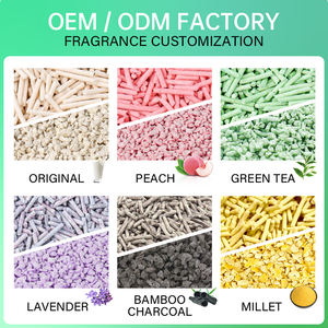 99,9% Staubfreier Tofu in Lebensmittel qualität Klumpen Katzen sand Spülbarer Low Tracking Leichter natürlicher Tofu-Katzenstreu - Product Image 2