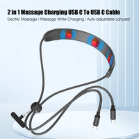 Câble USB C vers USB C 2 en 1 240W avec puces E-Mark, fonctionnalités optimales avec fonction de massage