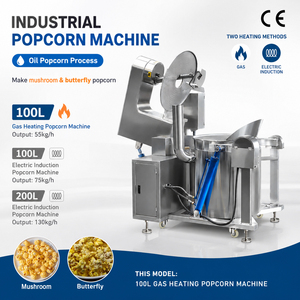 Máquina Industrial Grande para Hacer <span class=keywords><strong>Palomitas</strong></span> de Maíz con Gas, Máquina Comercial para <span class=keywords><strong>Palomitas</strong></span> de Maíz Caramelizadas, Línea de Producción Automática de <span class=keywords><strong>Palomitas</strong></span> de Maíz por Inducción Eléctrica - Product Image 1