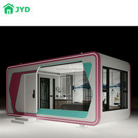 Junyaoding Design moderne 20FT & 40FT Bureau mobile en acier pour l'extérieur Petite maison Cabine préfabriquée pour villa, boutique et cabine de travail