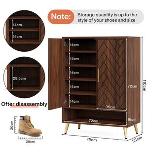 New style <b>shoe</b> cabinet panel furniture, cross-border supply, factory wholesale, simple <b>storage</b> <b>rack</b> - Product Image 4