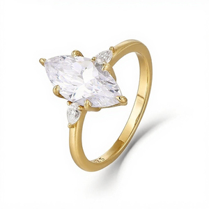 Bague Moissanite Argent 925 Bague Moissanite Minimaliste Femme Peut être Personnalisée Comme Bague de Couple - Product Image 2