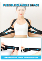 Correcteur de posture universel noir - Sangle de soutien ergonomique pour l'alignement de la colonne vertébrale, pour hommes et femmes, pour une posture droite