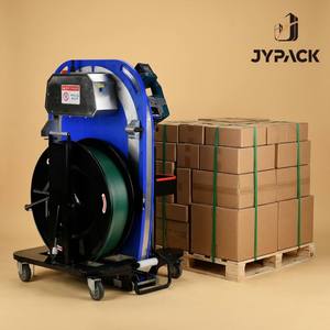 Máquina Flejadora de Tarimas Automática de Alta Velocidad, Flejadora Móvil a Batería con Soporte, Logo Pro - Product Image 1