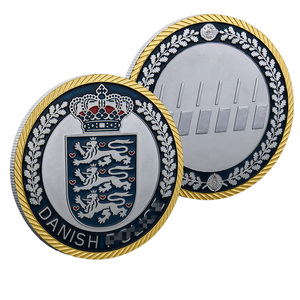 Pièce commémorative en métal rétro mystérieuse, motif heraldique <span class=keywords><strong>Aigle</strong></span> à double tête, pour décoration de table haute, du département d'Adjudication - Product Image 4