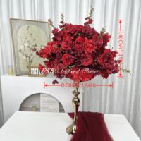 Boule de fleurs en soie blanche sur mesure de grande taille, faite à la main, pour mariage, Saint-Valentin, décoration de remise de diplôme