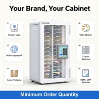 Casier de recharge intelligent USB-C PD pour téléphones, 30 baies, accès par mot de passe NFC, armoire de recharge murale pour écoles, universités, salles de classe