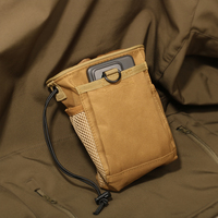 Pochette de décharge tactique à cordon MOLLE Porte-munitions et chargeur compact pour gamme, chasse et sac de chute utilitaire EDC avec cordon à dégagement rapide