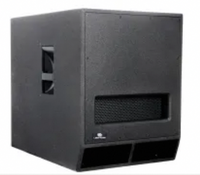 Subwoofer actif 15 pouces DSP Classe D 1100W RMS avec caisson en bois, haut-parleur de basses amplifié pour mariage, bar, scène, spectacle en direct, événement