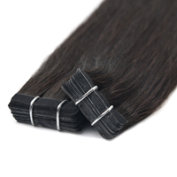 Extensiones de Cabello Adhesivas Ultrafinas K.S WIGS, 100% Cabello Humano Remy Chino, Precortadas, Fáciles de Instalar