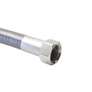 회색 배관 호스 주름형 호스 유연한 금속 파이프 황동 마감 표면 부식 방지 가스 및 물 안전 취급용 - Product Image 2