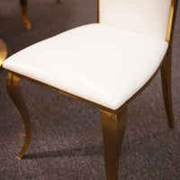 Chaise de Mariage Moderne en Acier Inoxydable de Haute Qualité pour Salons, Appartements, Hôtels, Tables de Salle à Manger, Mariages, Banquets, Restaurants, Intérieur