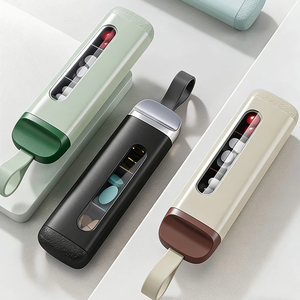 BPA Free Portable ABS Plastic Pill Medicine Storage Box One Day 3 Gird Mini Pill Case Box Easy to Carry for Daily Use or Travel