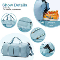 Bolsa de deporte para entrenamiento de yoga personalizada, bolsa de hombro con compartimento para zapatos